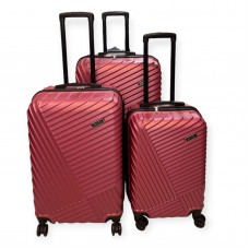 Ultra Light Abs 3'lü Valiz Gül Kurusu